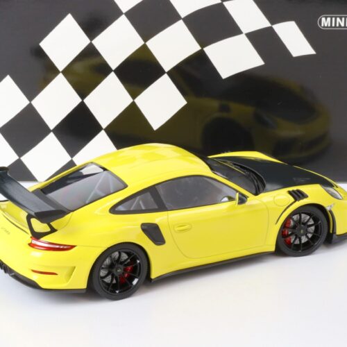 1:18 Minichamps Porsche 911 (991.2) GT3 RS Weissach Package yellow/ black wheel