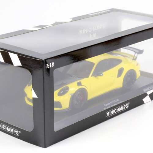 1:18 Minichamps Porsche 911 (991.2) GT3 RS Weissach Package yellow/ black wheel