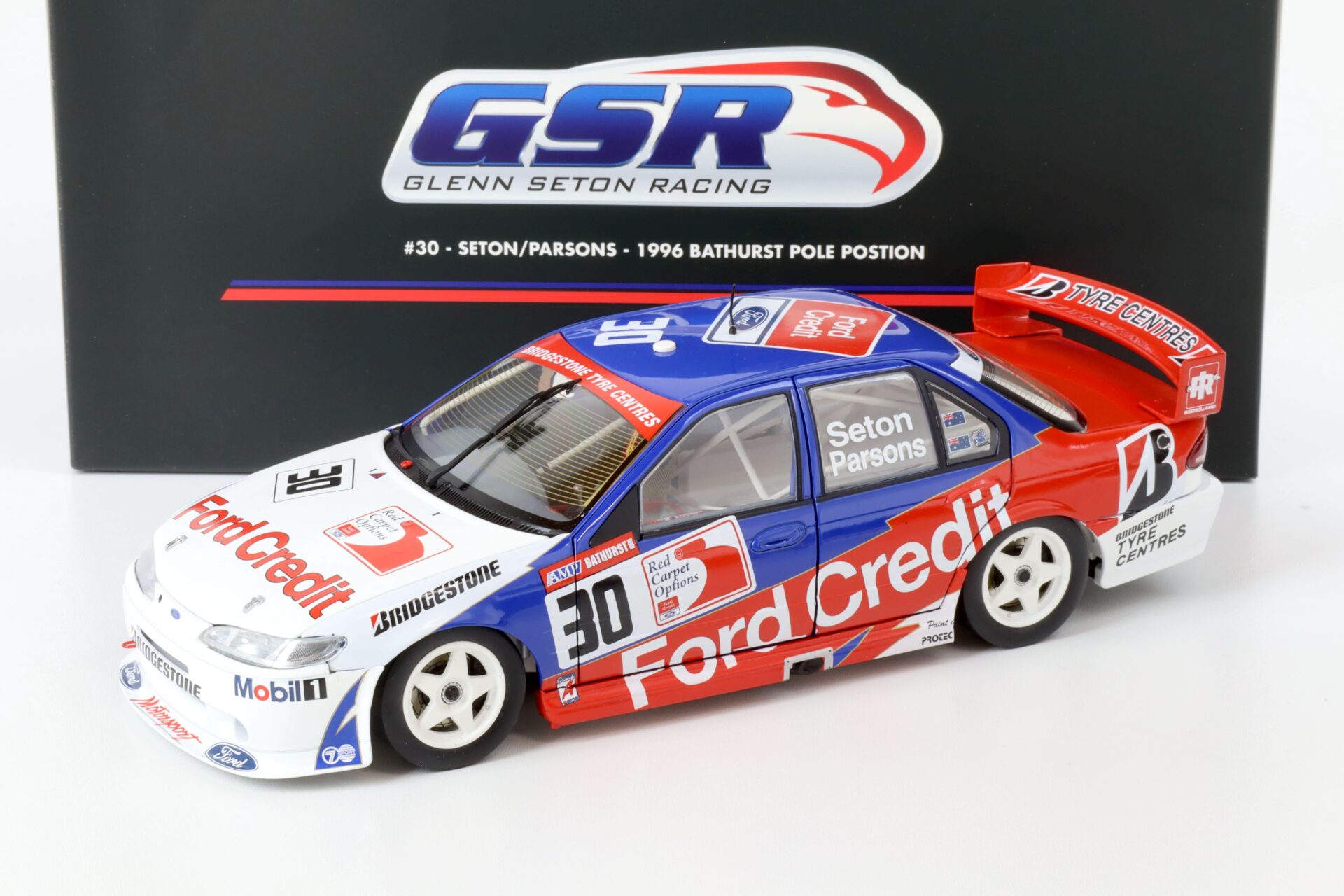1:18 APEX Ford Falcon #30 Seton/ Parsons 1996 Bathurst Pole Position Ford Credit
