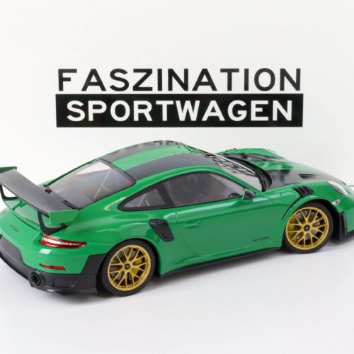 1:18 Minichamps Porsche 911 (991.2) GT2 RS Coupe Weissach Package green/ gold 2018