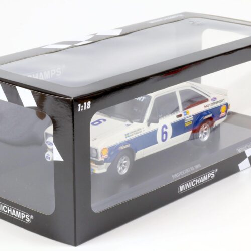 1:18 Minichamps Ford Escort RS 1800 Waldegard #6 Winner Acropolis Rallye 1977
