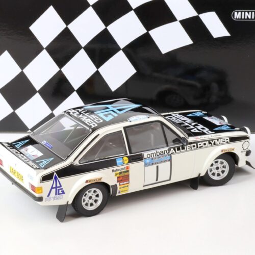 1:18 Minichamps Ford Escort RS 1800 Mäkinen #1 Winner Lombard RAC Rally 1975