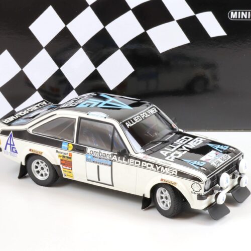 1:18 Minichamps Ford Escort RS 1800 Mäkinen #1 Winner Lombard RAC Rally 1975
