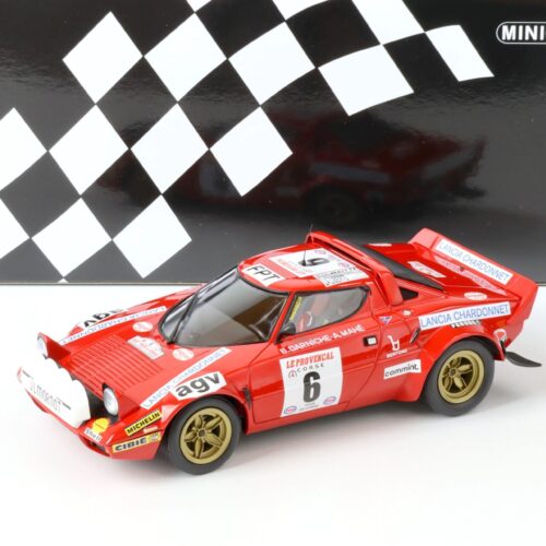 1:18 Minichamps Lancia Stratos Darniche/Mahe #6 Winner Tour de Corse 1975