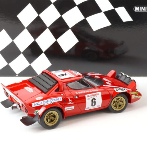 1:18 Minichamps Lancia Stratos Darniche/Mahe #6 Winner Tour de Corse 1975