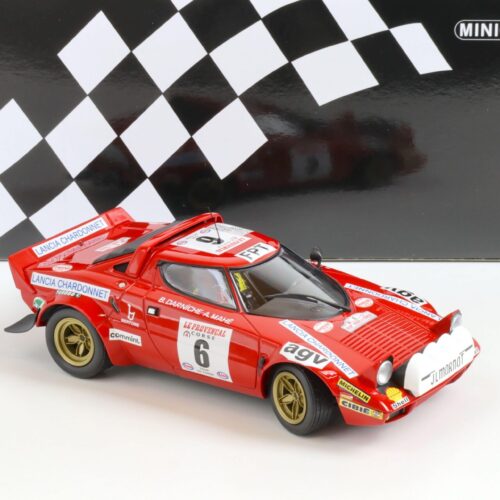 1:18 Minichamps Lancia Stratos Darniche/Mahe #6 Winner Tour de Corse 1975