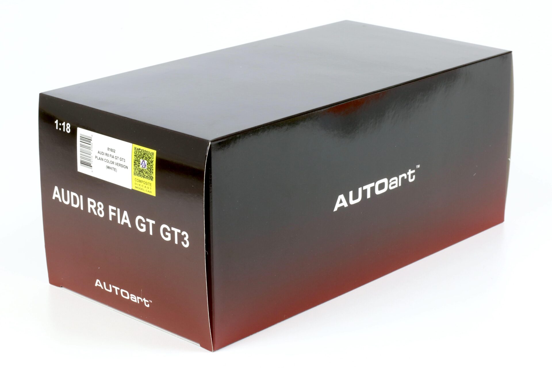 1:18 AUTOart Audi R8 LMS FIA GT GT3 Plain Color Version white 81602