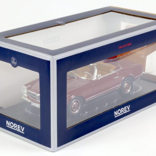 1:18 Norev Mercedes 230SL Pagode Convertible 1963 dark red