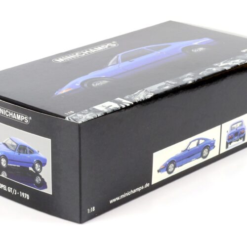 1:18 Minichamps Opel GT/J 1900 Coupe blue 1970