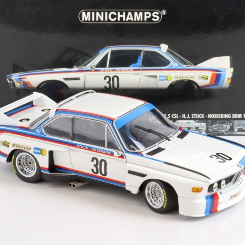 1:18 Minichamps BMW 3.5 CSL H.J.Stuck #30 Norisring DRM 1975