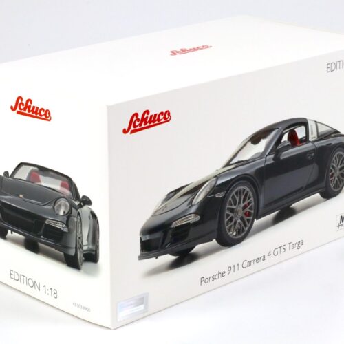 1:18 Schuco Porsche 911 (991) Carrera 4 GTS Targa black/ red