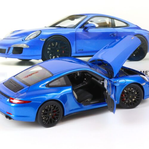 1:18 Schuco Porsche 911 (991) Carrera GTS Coupe blue metallic