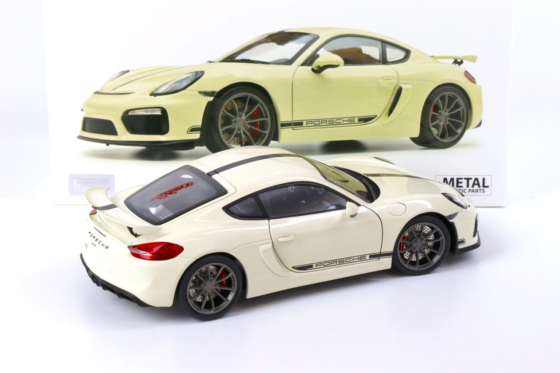 1:18 Schuco Porsche Cayman GT4 Coupe white/ black