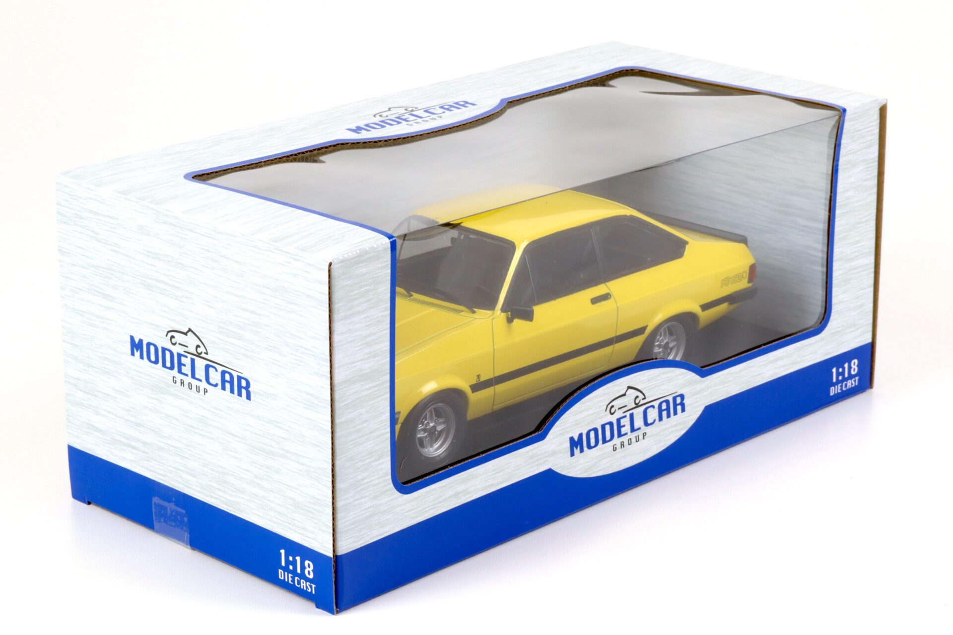 1:18 MCG Ford Escort MK II RS 2000 LHD yellow