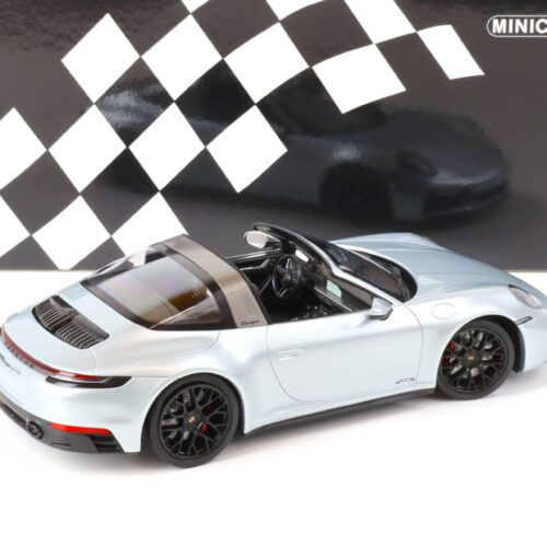 1:18 Minichamps Porsche 911 (992) Targa 4 GTS 2021 silver metallic/ black wheel