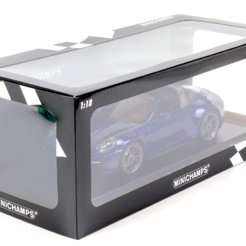 1:18 Minichamps Porsche 911 (992) Targa 4 GTS 2021 blue metallic - Image 4