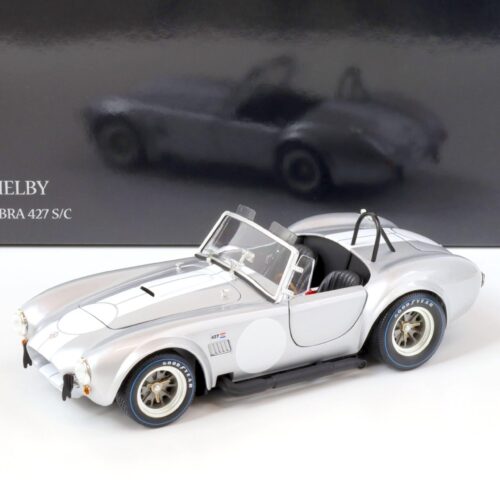 1:18 Kyosho Shelby Cobra 427 S/C silver metallic/ white 08047S