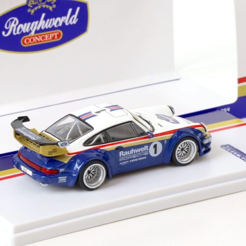 1:43 Tarmac Porsche 911 964 RWB RAUH-WELT Waikato Rothmans #1 blue/ white