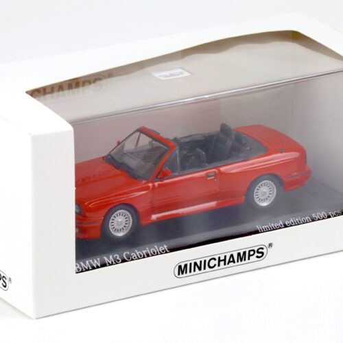 1:43 Minichamps BMW M3 E30 Cabriolet 1988 Misano red