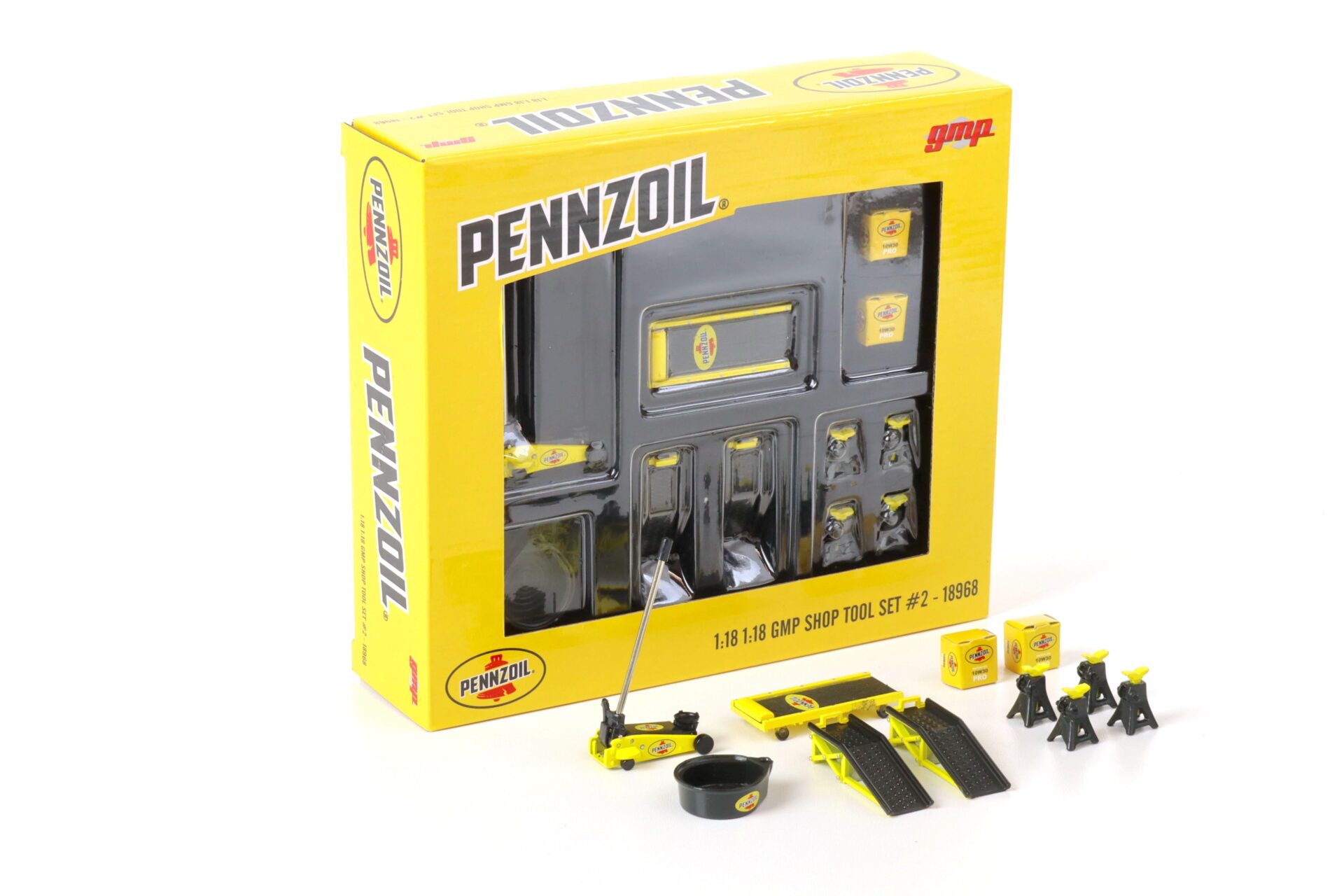 1:18 GMP PENNZOIL SHOP Tool Set #2 Diorama Zubehör yellow 18968