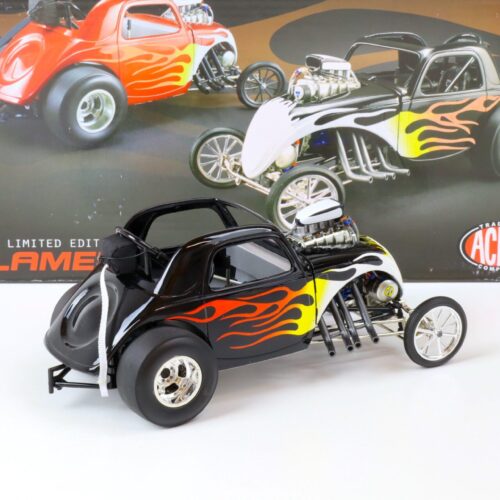 1:18 ACME FLAMED ALTERED Dragster black with flames A1800804
