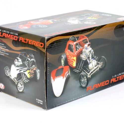 1:18 ACME FLAMED ALTERED Dragster black with flames A1800804