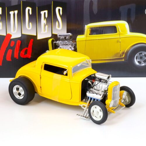 1:18 ACME 1932 Blown Ford Three Window Deuces Wild yellow A1805015