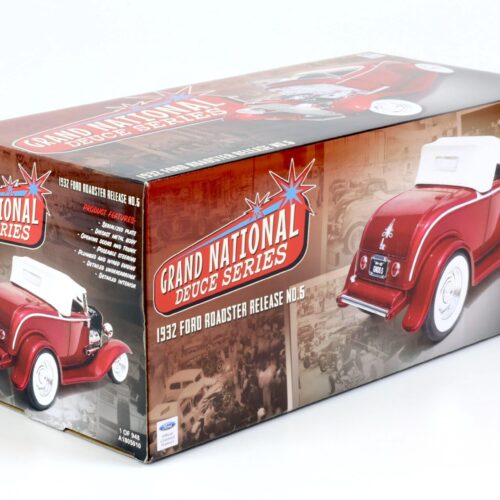 1:18 ACME 1932 Ford Roadster Hot Rod Release 5 Grand National Deuce red
