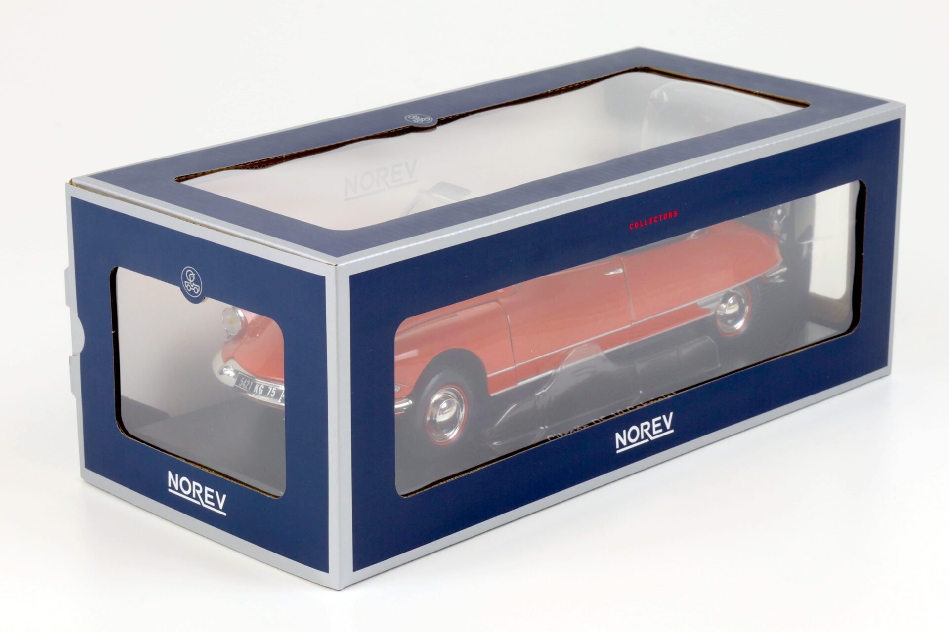 1:18 Norev Citroen DS 19 Cabriolet 1961 Corail red 181599