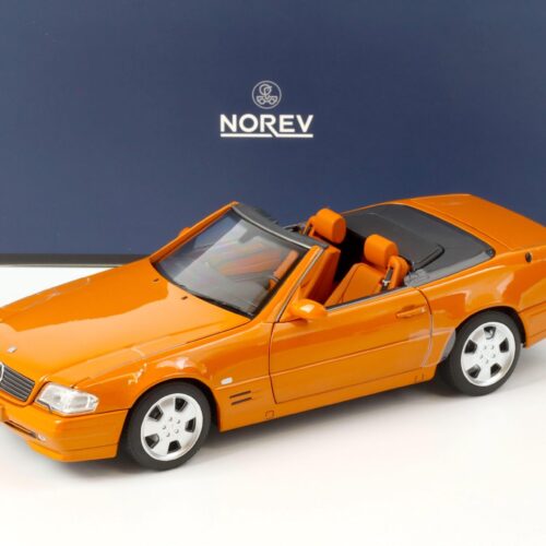 1:18 Norev Mercedes SL 500 R129 FACELIFT Cabriolet 1999 orange - Limited 200 pcs.