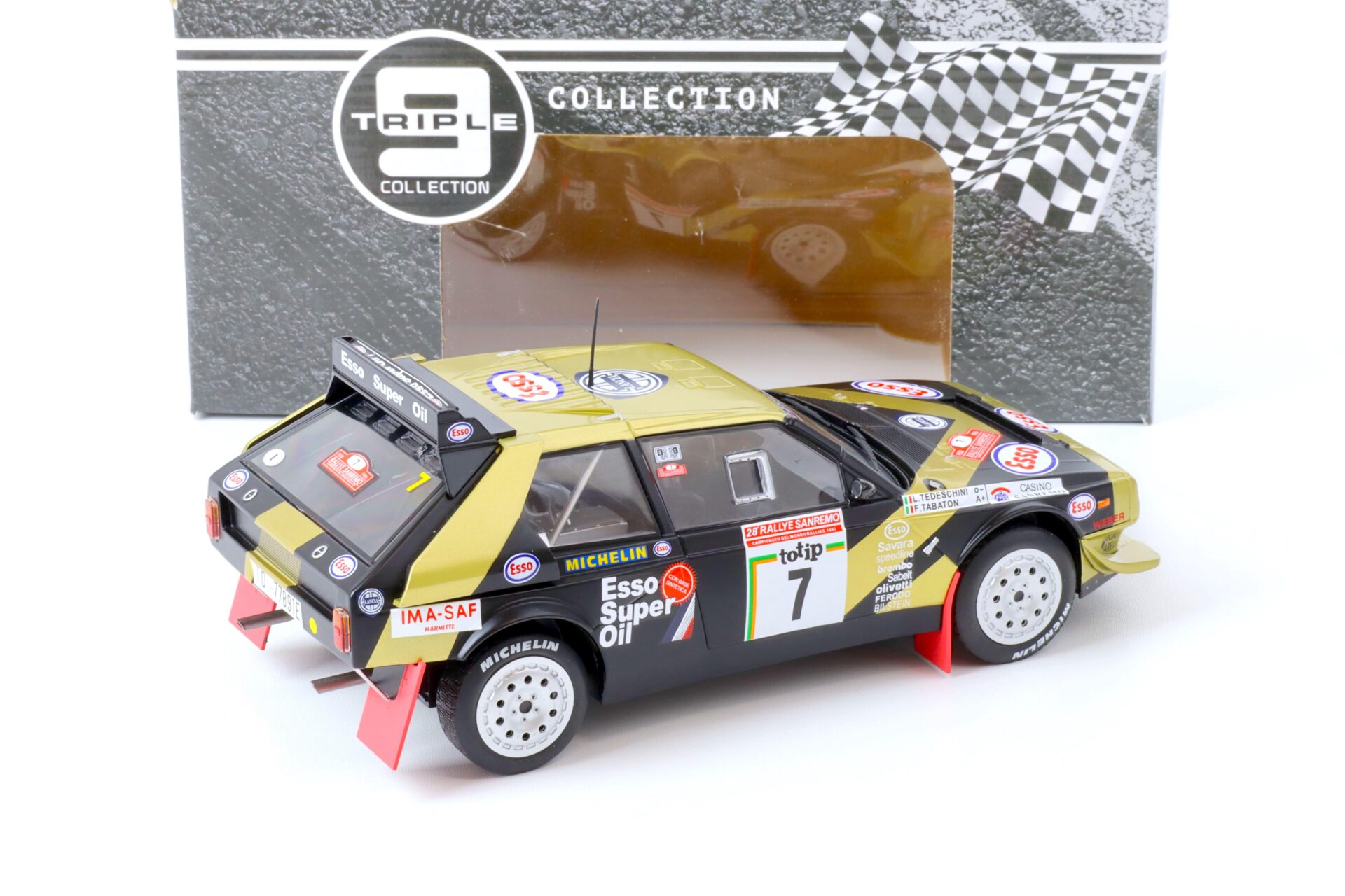 1:18 Triple9 Lancia Delta S4 Rallye Gr.B #7 San Remo 1986