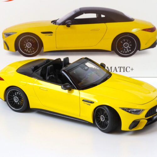 1:18 iScale Mercedes SL 63 AMG 4MATIC+ Convertible (R232) sun yellow