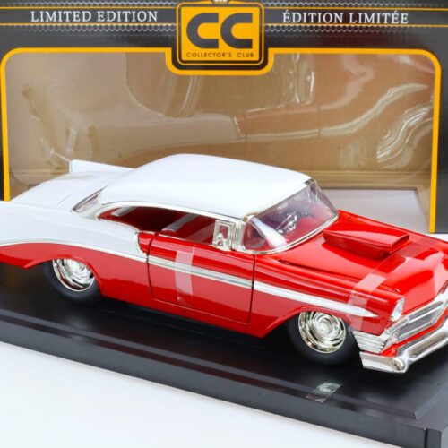 1:18 JADA Toys 1956 Chevrolet Bel Air Collectors Club red/ white