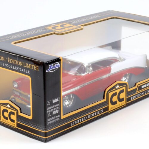 1:18 JADA Toys 1956 Chevrolet Bel Air Collectors Club red/ white