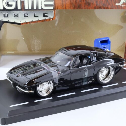 1:18 JADA Toys 1963 Chevrolet Corvette Sting Ray Coupe black Bigtime Muscle