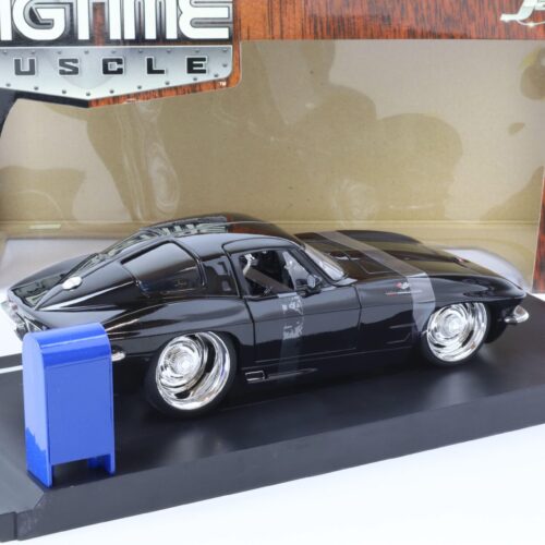 1:18 JADA Toys 1963 Chevrolet Corvette Sting Ray Coupe black Bigtime Muscle