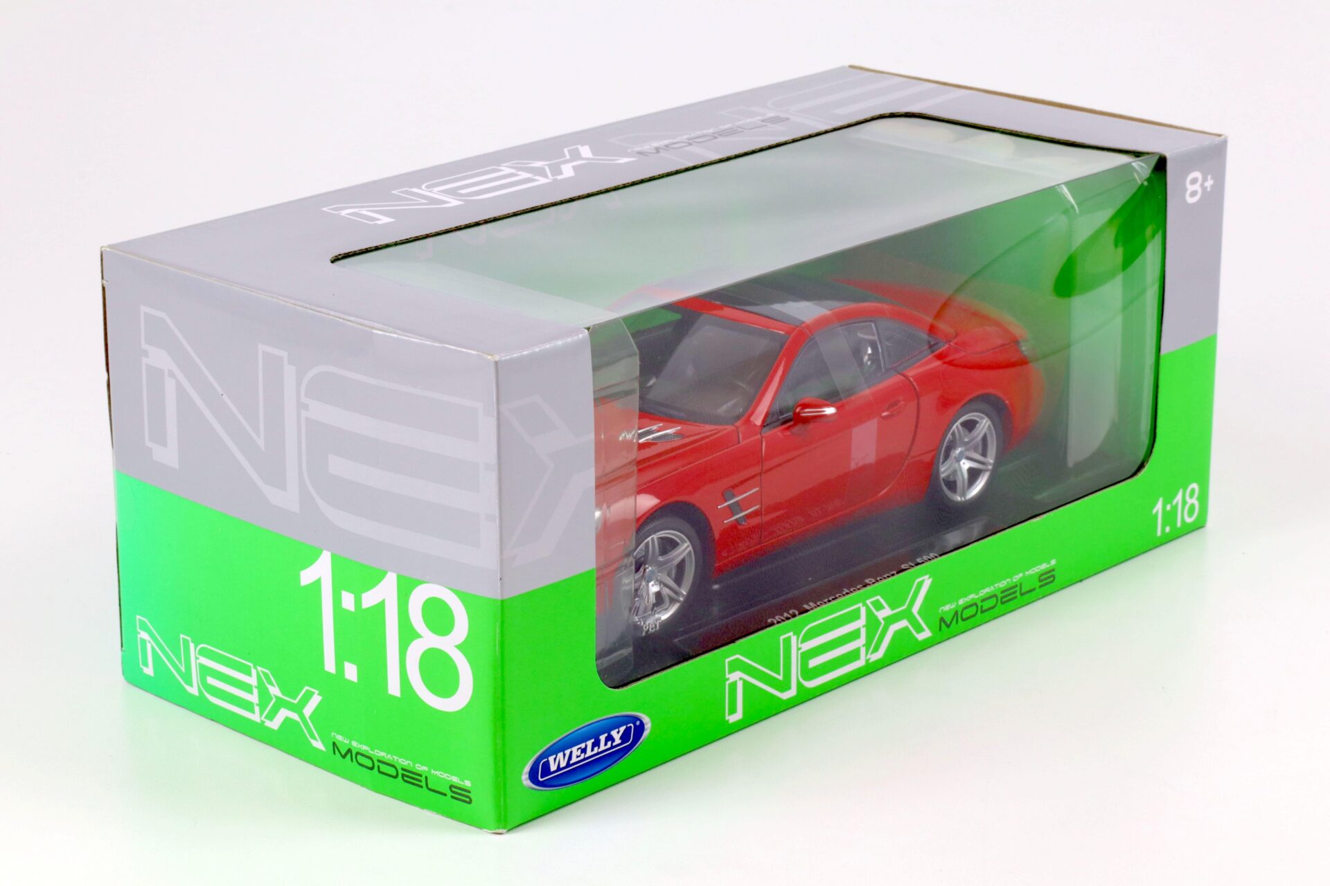 1:18 Welly 2012 Mercedes SL500 closed Top R231 red