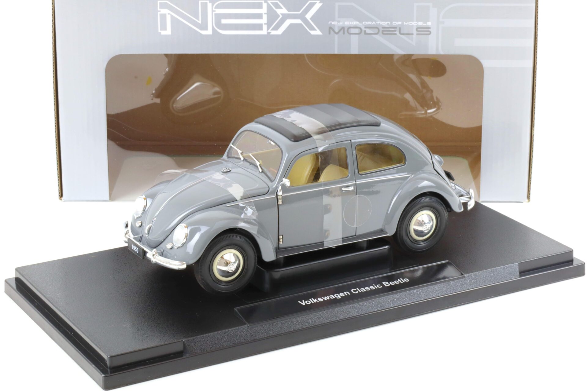 1:18 Welly 1950 VW Volkswagen Käfer Classic Beetle grey