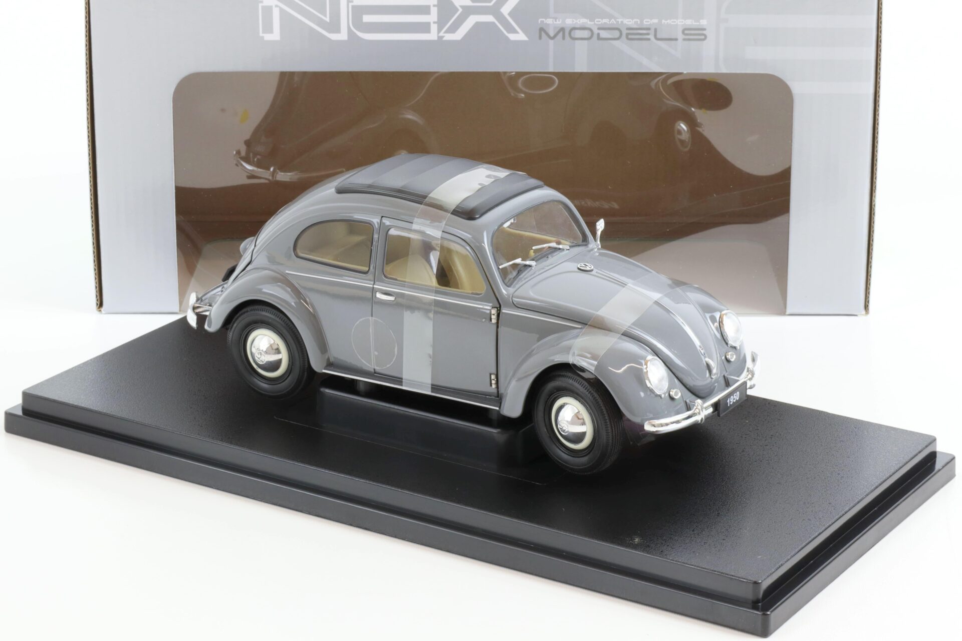 1:18 Welly 1950 VW Volkswagen Käfer Classic Beetle grey