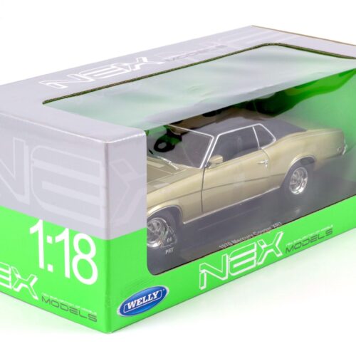 1:18 Welly NEX 1970 Mercury Cougar XR7 Coupe gold metallic/ black - Image 4