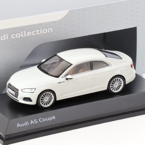 1:43 Spark Audi A5 Coupe Glacier white 2017 DEALER VERSION