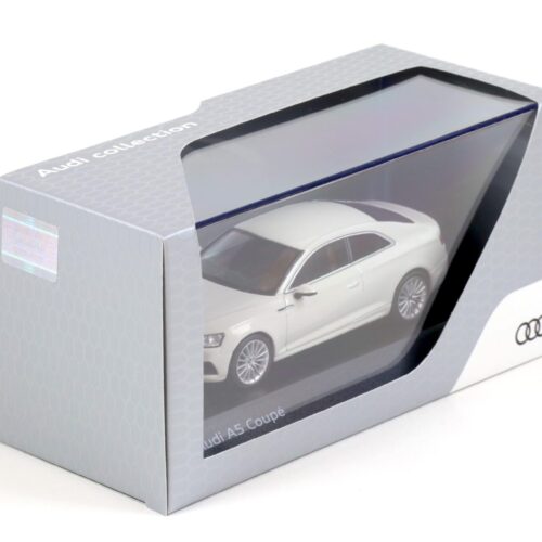 1:43 Spark Audi A5 Coupe Glacier white 2017 DEALER VERSION