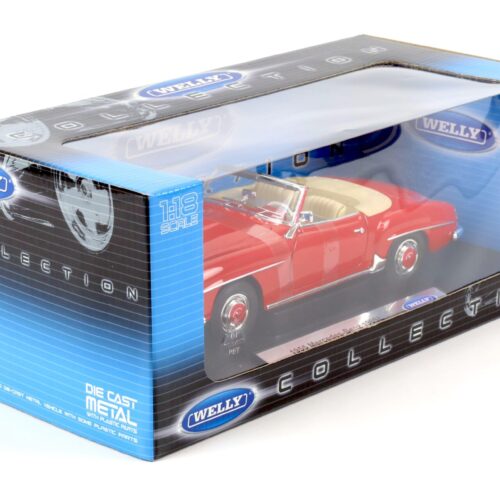 1:18 Welly 1955 Mercedes 190SL Cabriolet red
