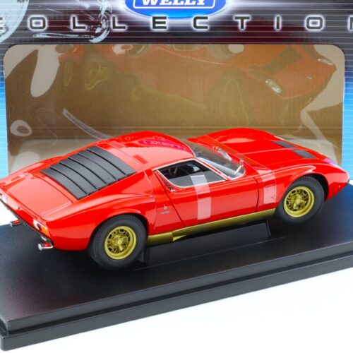1:18 Welly 1971 Lamborghini Miura SV Coupe red