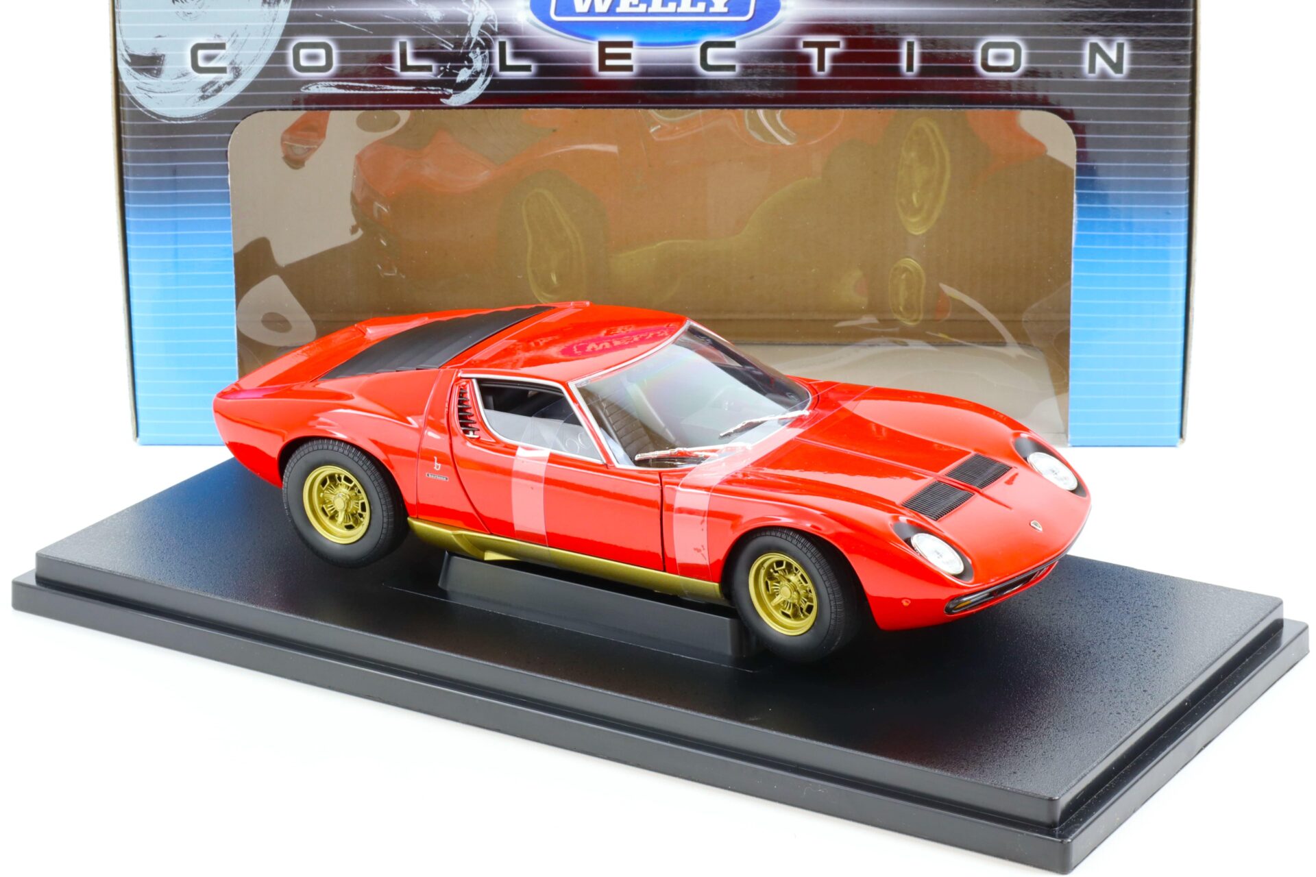 1:18 Welly 1971 Lamborghini Miura SV Coupe red