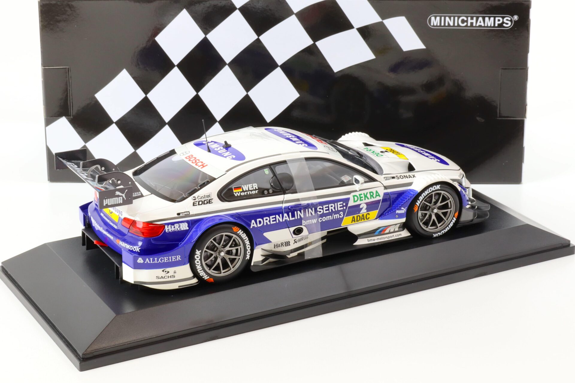 1:18 Minichamps BMW M3 DTM Team Schnitzer D.Werner #2 DTM 2013