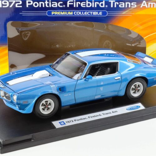 1:18 Welly 1972 Pontiac Firebird Trans Am blue metallic/ white