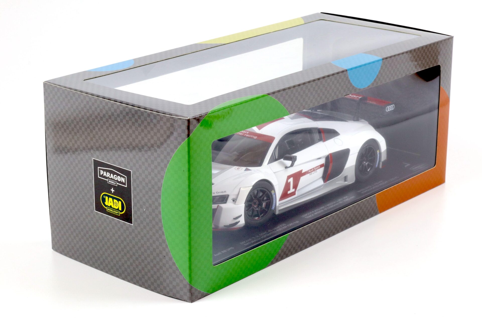 1:18 Paragon Audi R8 LMS Presentation Car #1 white/ silver