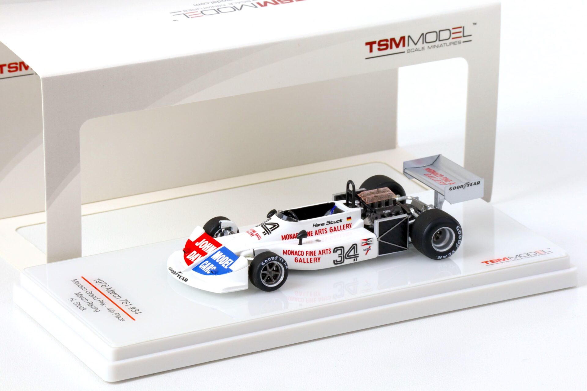 1:43 TSM 1976 March 761 Monaco GP Grand Prix - 4th Place #34 H. Stuck