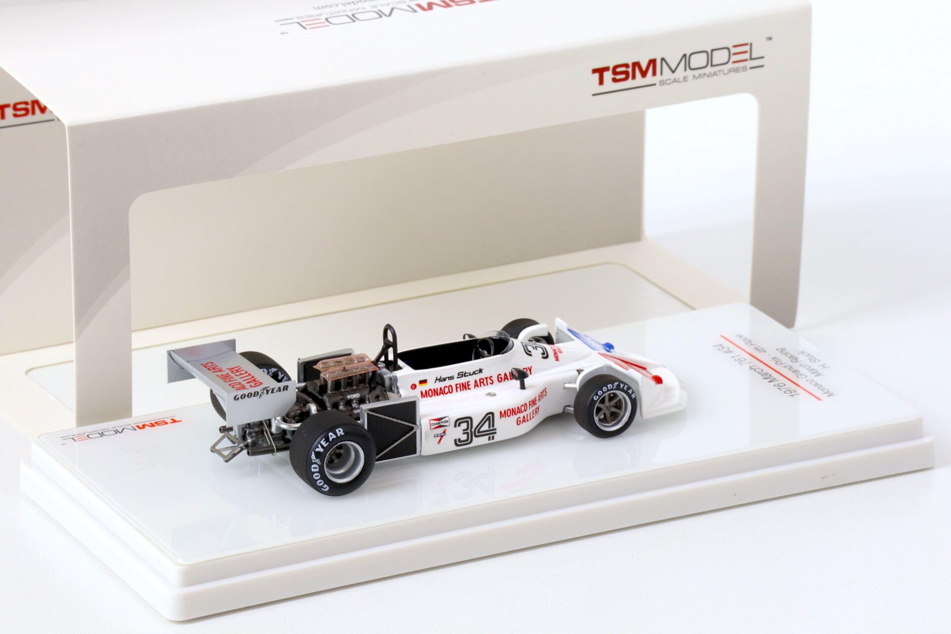 1:43 TSM 1976 March 761 Monaco GP Grand Prix - 4th Place #34 H. Stuck